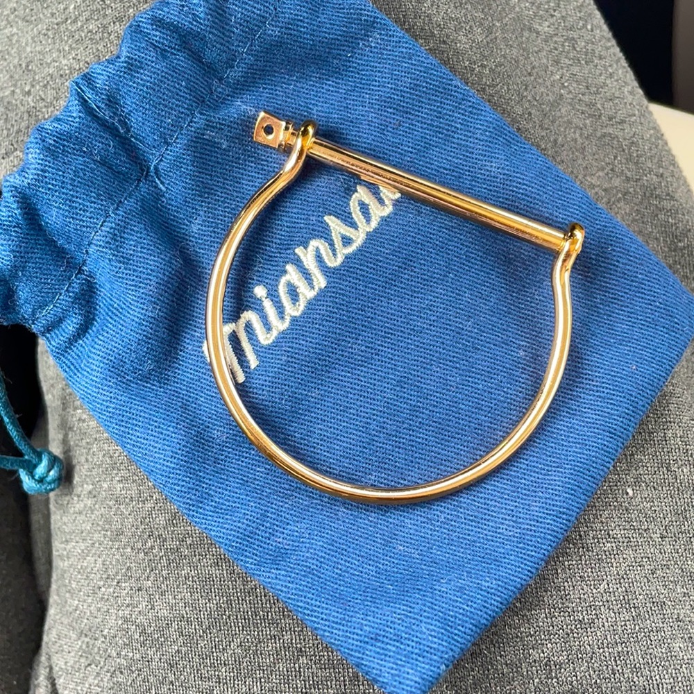 Miansai Screw on Bracelet Gold
